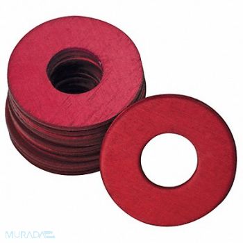 GRAINGER APPROVED Grease Fitting Washer 1/8 in Red PK25, 44C516