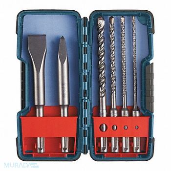 BOSCH Shank Chisel/Carbide Masonry Trade Set, 44H716