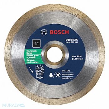 BOSCH Diamond Saw Blade Blade Dia 4 in., 44M012