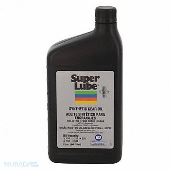 SUPER LUBE Synthetic Gear Oil ISO 320 1 Qt., 44N772