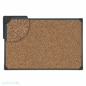 UNIVERSAL Tech Cork Board 18x24 Black, 44NN62