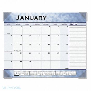 AT-A-GLANCE Desk Calendar Monthly 22 x17 Blue, 44NP99