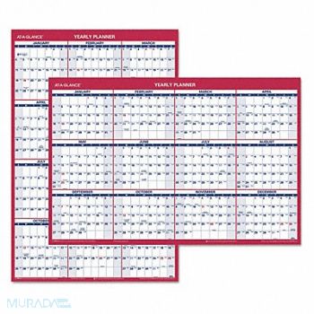 AT-A-GLANCE Reversible Yearly Wall Calendar 24 x36, 44NR54