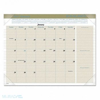 AT-A-GLANCE Desk Calendar 22 X17 Buff, 44NR46