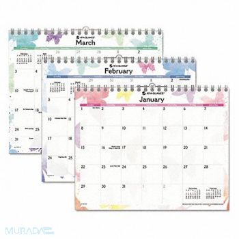 AT-A-GLANCE Wall Calendar Monthly Watercolors, 44NR65