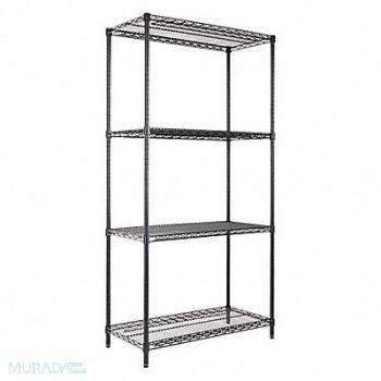 ALERA Wire Shelving Unit 4-Shelf 36 x18 x72, 44NU12
