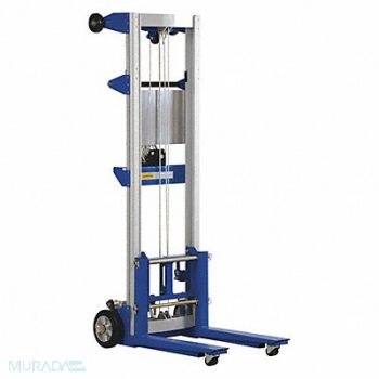 VESTIL Winch Lift Truck Fixed Straddle 400 lb., 44PK50