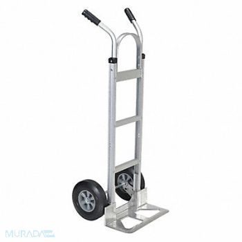 VESTIL Hand Truck Hard Rubber 2 Handle Aluminum, 44PZ72