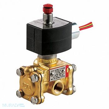 REDHAT Solenoid Valve Brass NC Air Inert Gas, 44U317