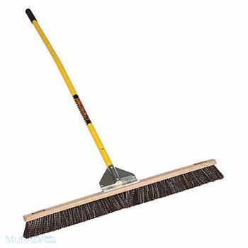 SEYMOUR MIDWEST STRUCTRON Broom 36 60 Yellow Aluminum Handle, 44VN19