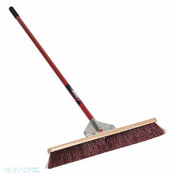 SEYMOUR MIDWEST KENYON Stiff Bristle Broom 24 60 Red Handle, 44VN26