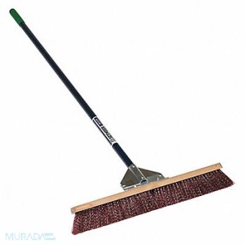 SEYMOUR MIDWEST Push Broom 60 in Handle L 24 in Face, 44VN31