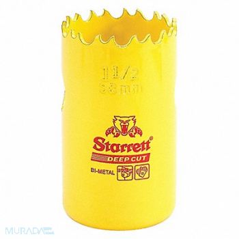 STARRETT Bi-Metal Deep Cut Hole Saw 1-1/2 38mm, 44WD20