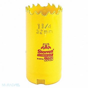 STARRETT Bi-Metal Deep Cut Hole Saw 1-1/4 32mm, 44WD21