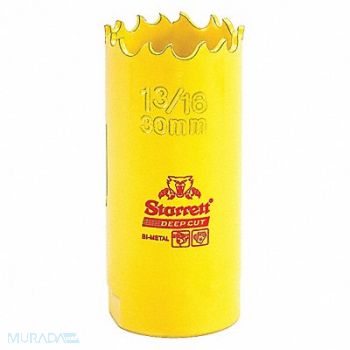 STARRETT Bi-Metal Deep Cut Hole Saw 1-3/16 30mm, 44WD25