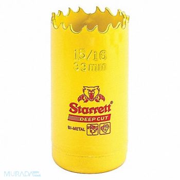 STARRETT Bi-Metal Deep Cut Hole Saw 1-5/16 33mm, 44WD27