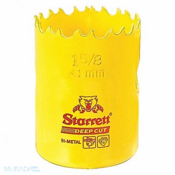 STARRETT Bi-Metal Deep Cut Hole Saw 1-5/8 41mm, 44WD28