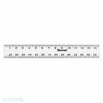 STARRETT Aluminum Rule Straight Edge 48, 44WH15