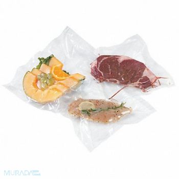VOLLRATH Vacuum Sealer Bag 12 in W PK100, 44X018