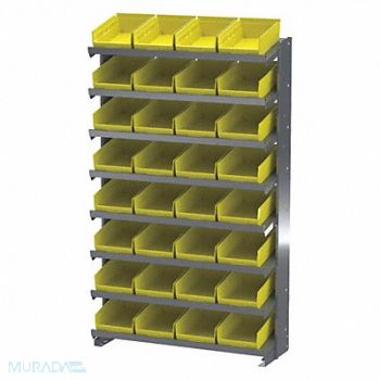 AKRO-MILS Sided Pick Rack 12x36.75x60.25 Yellow, 44XT36