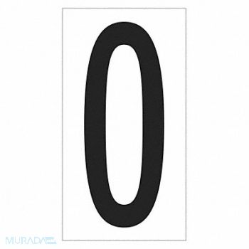 PARTNERS BRAND Vinyl WarehouseNumberLabel 0 3-1/2 PK50, 44YR74