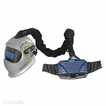 OPTREL Welding PAPR System Full Hood Belt-Mount, 44YT96