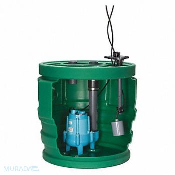 LITTLE GIANT 1/2 HP Sewage Ejector Max Head 25 ft, 44ZJ34