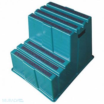 GRAINGER APPROVED J2237 Step Stand Green Number of Steps 2, 44ZJ61