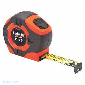 CRESCENT LUFKIN Tape Measure 25 ft 4 Rivet Hook, 44ZJ77