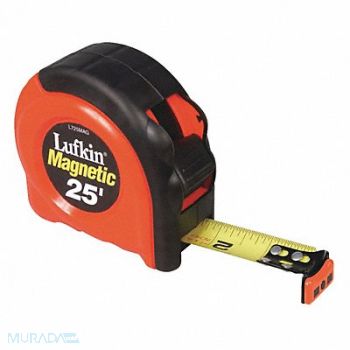 CRESCENT LUFKIN Tape Measure 25 ft Magnetic Hook, 44ZJ79