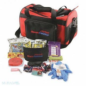 READY AMERICA Dog Emergency Kit 1 Dog Srvd, 44ZL05