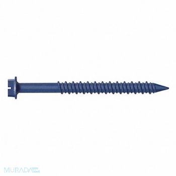 MKT FASTENING ConcScrw HexWashr S 1/4 D 1-3/4 L PK25, 44ZT77