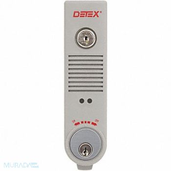 DETEX Exit Door Alarm 9V Battery Plastic 100dB, 44ZU93