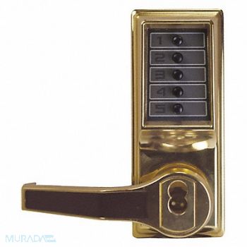 KABA SIMPLEX Push Button Lockset 1000 Left Lever, 44ZY73