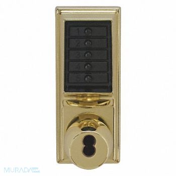 KABA SIMPLEX Push Button Lockset 1000 Nonhanded Lever, 44ZY75