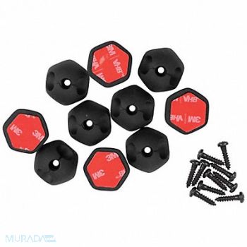 KLEIN TOOLS Self-Stick 1-Slot Cable Clips PK10, 806Z14