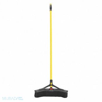 RUBBERMAID COMMERCIAL PRODUCTS Push Broom 58 in Handle L 18 in Face, 450Y48