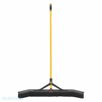 RUBBERMAID COMMERCIAL PRODUCTS Push Broom 60 in Handle L 36 in Face, 450Y49