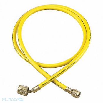 YELLOW JACKET Charging/Vacuum Hose 12 L Brass Fitting, 451G32