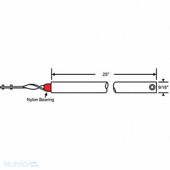 GRAINGER APPROVED Tube Balance Tilt Window 26 L, 451H64