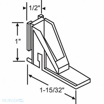 GRAINGER APPROVED Tube Balance Shoe Sprial 1-15/32 L, 451H96