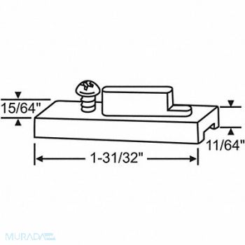 GRAINGER APPROVED Tube Balance Bar Pivot 1-31/32 L, 451J15