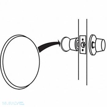 GRAINGER APPROVED Door Stop Door Mount Painted, 451J34