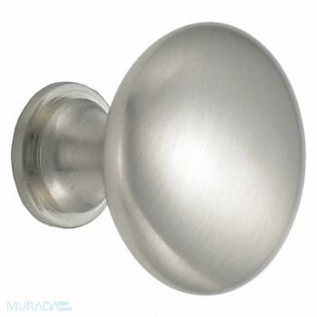 GRAINGER APPROVED Cabinet Knob Round Shape Zinc, 451J40