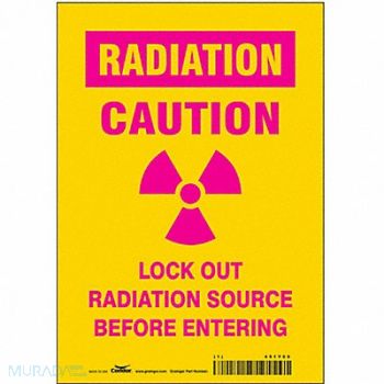 CONDOR Safety Sign 10 inx7 in Vinyl, 451Y60