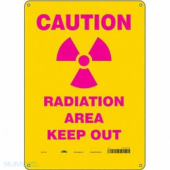 CONDOR Safety Sign 14 in x 10 in Aluminum, 451Z10