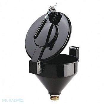 PIG Drum Funnel Black Steel NPT, 452K59