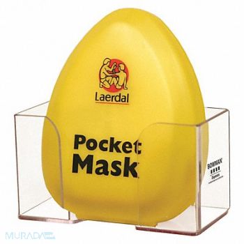 BOWMAN DISPENSERS CPR Mask Dispenser 1 Compartments Clear, 452N03