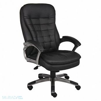 GRAINGER APPROVED Executive Chair Pillow Top Vinyl Seat, 452R18