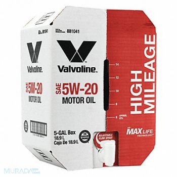 VALVOLINE Motor Oil 5 gal Sz 5W-20 SAE Grade Box, 453C07